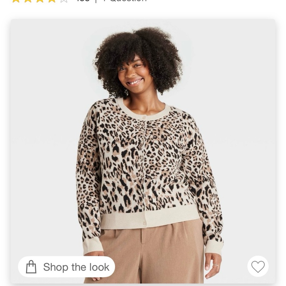 Leopard Print Cardigan XXL🐆